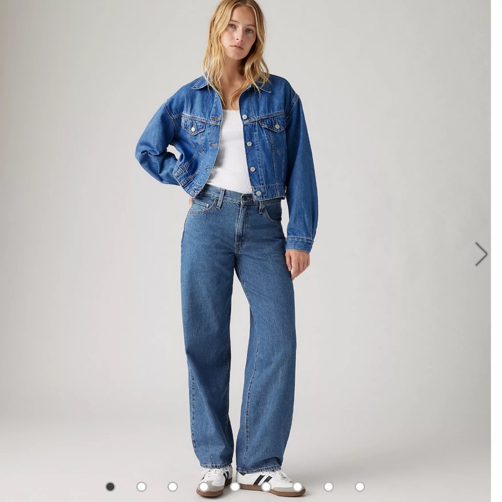 Levi Baggy Dad Jean Color Hold My Purse